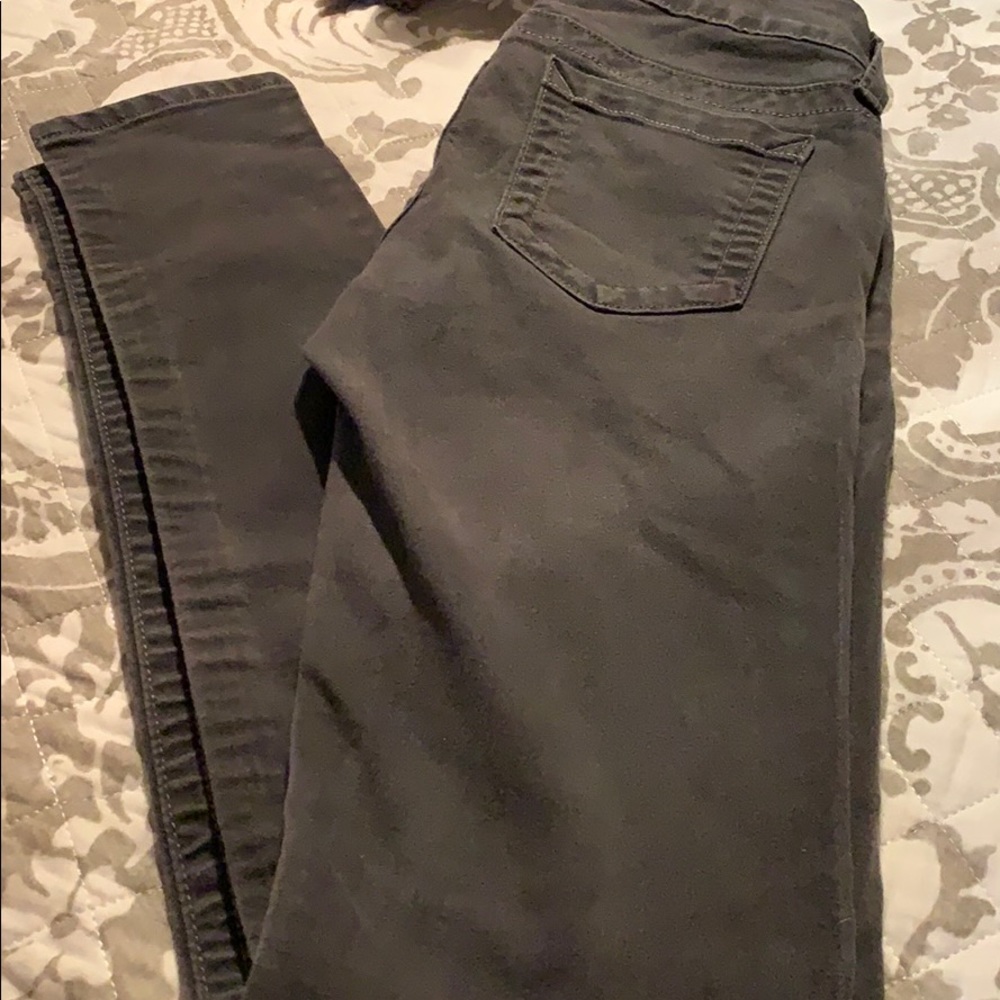 Gray stretch pants